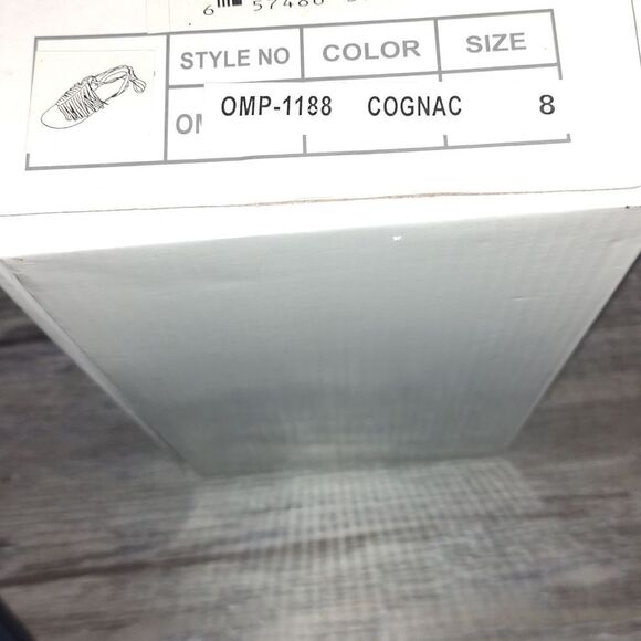 Olivia Miller Cognac Fringe Sandals Sz 8 NIB - Picture 6 of 6